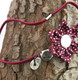 Haarband mit Kanzashi-Blüte