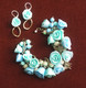 Rosen Armband Blau-Mint
