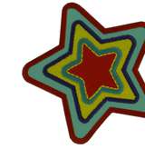 Listing_multicolour_star_on_plain