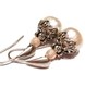 ♥Romantic♥ Ohrringe versilbert weiss-nude