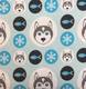 1 m Sweat Husky blau