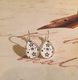 Cabochon-Ohrringe 13x18mm Teardrop "Sterne"